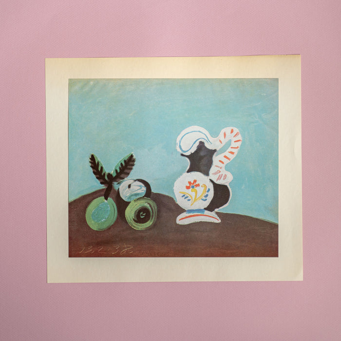 Vintage 1950 Picasso “Still Life” Lithograph Art Print