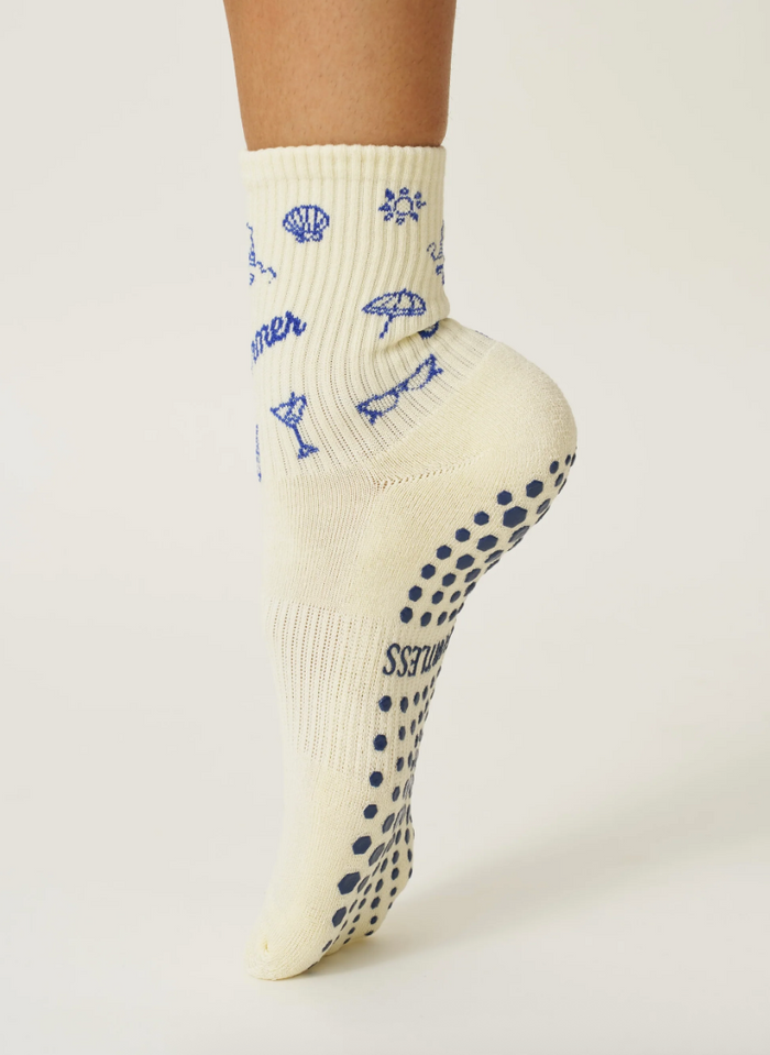 Vintage Summer Grip Sock