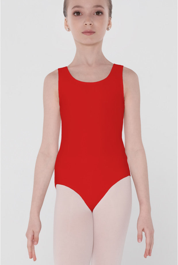 Wear Moi Cabriole Tank Leotard, Red CABC