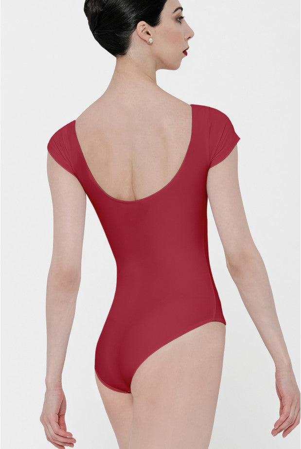 Wear Moi Candide Cap Sleeve Leotard, Red CAN
