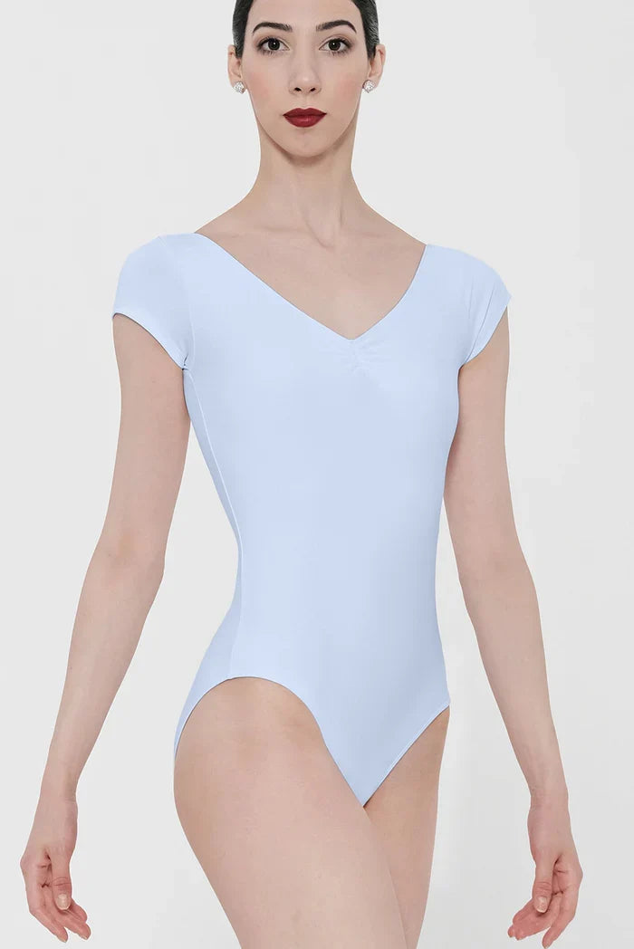 Wear Moi Candide Cap Sleeve Leotard, Sky CAN