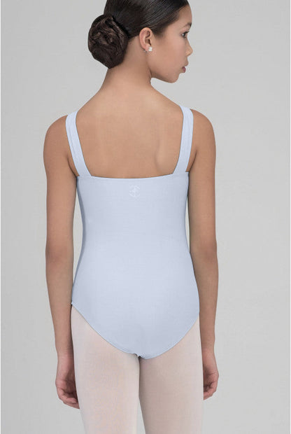 Wear Moi Emeraude Square Front Front Tank Leotard, Sky EMEC