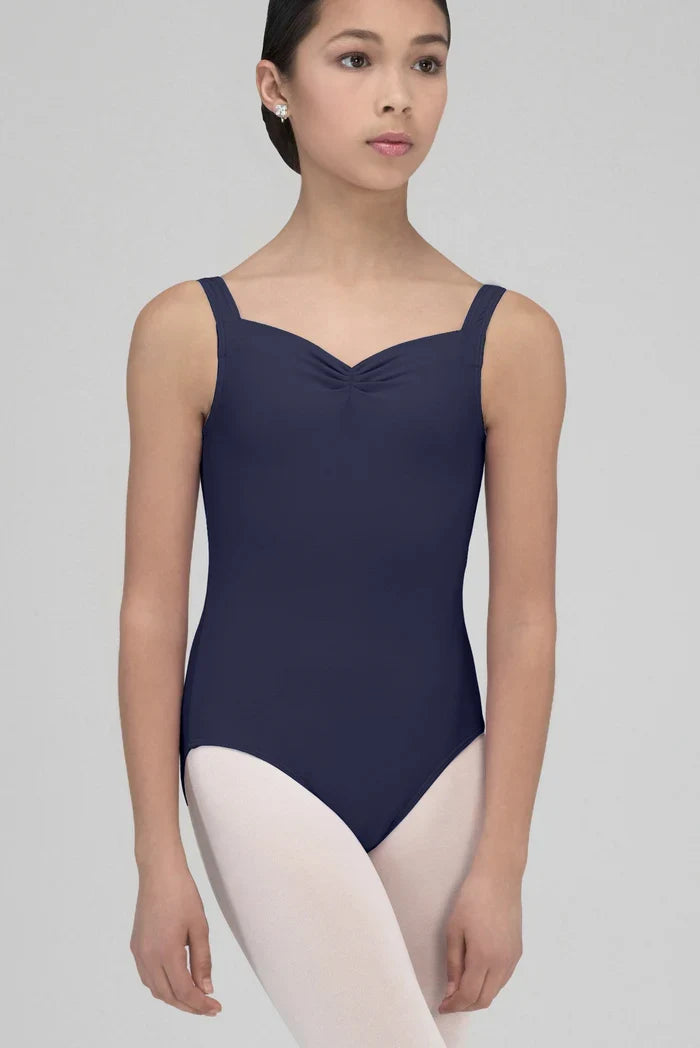 Wear Moi Faustine Pinch Front Tank Leotard, Navy FAUC