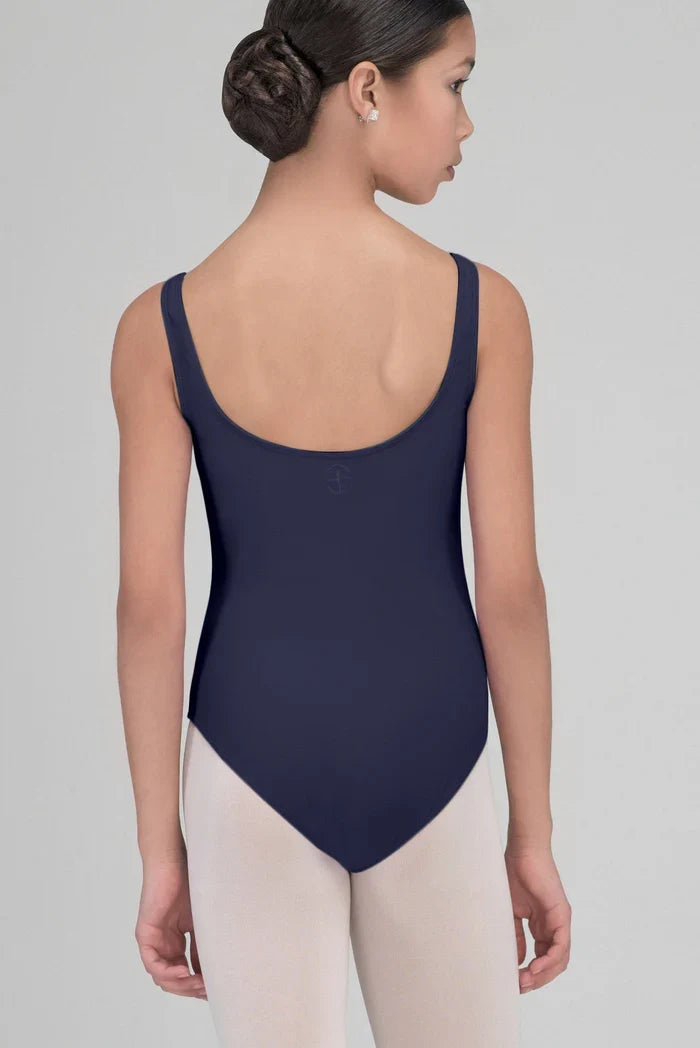 Wear Moi Faustine Pinch Front Tank Leotard, Navy FAUC