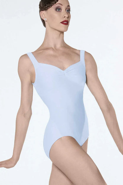 Wear Moi Faustine Pinch Front Tank Leotard, Sky FAU