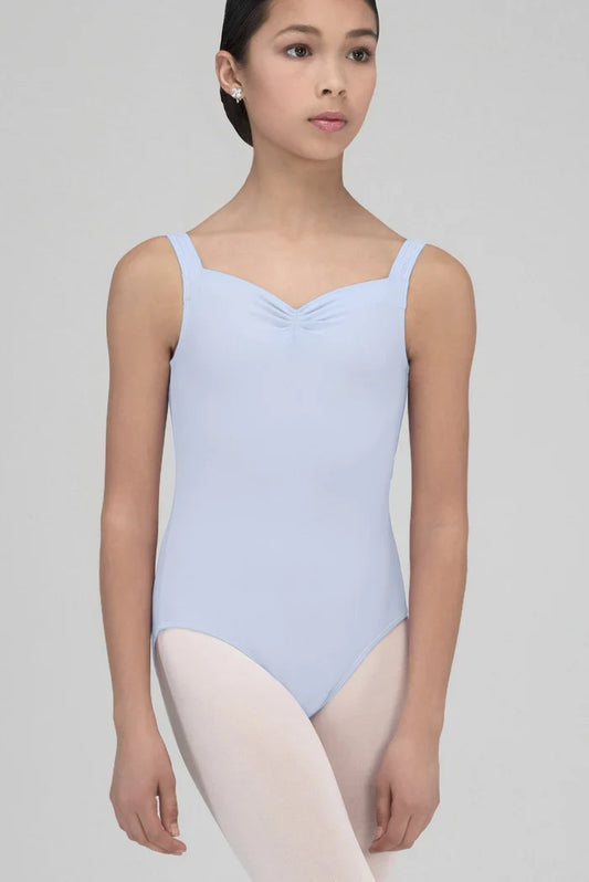 Wear Moi Faustine Pinch Front Tank Leotard, Sky FAUC
