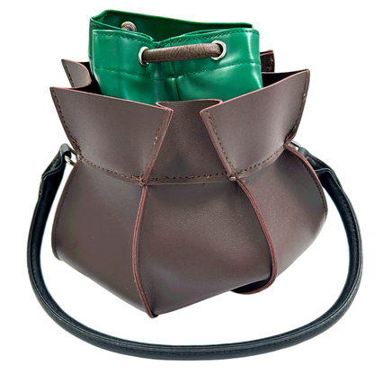Witches Satchel Leather Cauldron Purse Halloween Cosplay Costume Accessory
