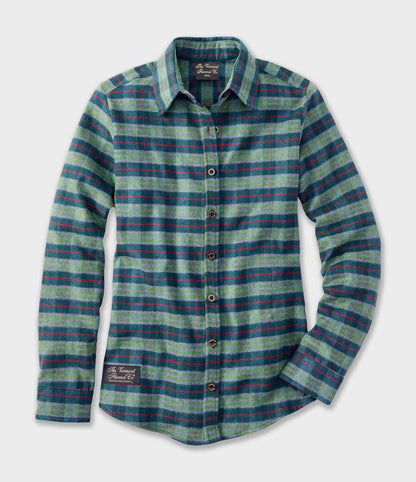 Women's Fitted Flannel Shirt - Montana