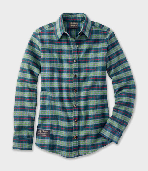 Women's Fitted Flannel Shirt - Montana
