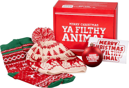 Ya Filthy Animal Merry Christmas Funny Holiday Gift Box Set - TVStoreOnline