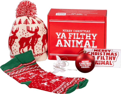 Ya Filthy Animal Merry Christmas Funny Holiday Gift Box Set - TVStoreOnline