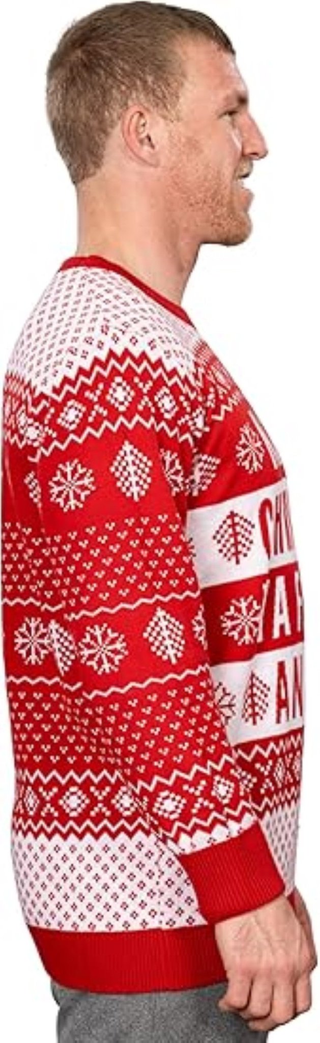 Ya Filthy Animal Quote Adult Unisex Ugly Christmas Sweater (Red) - TVStoreOnline